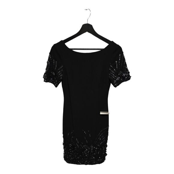 NWT Aidan Mattox Cocktail Black Dress SZ 2 - Picture 1 of 7